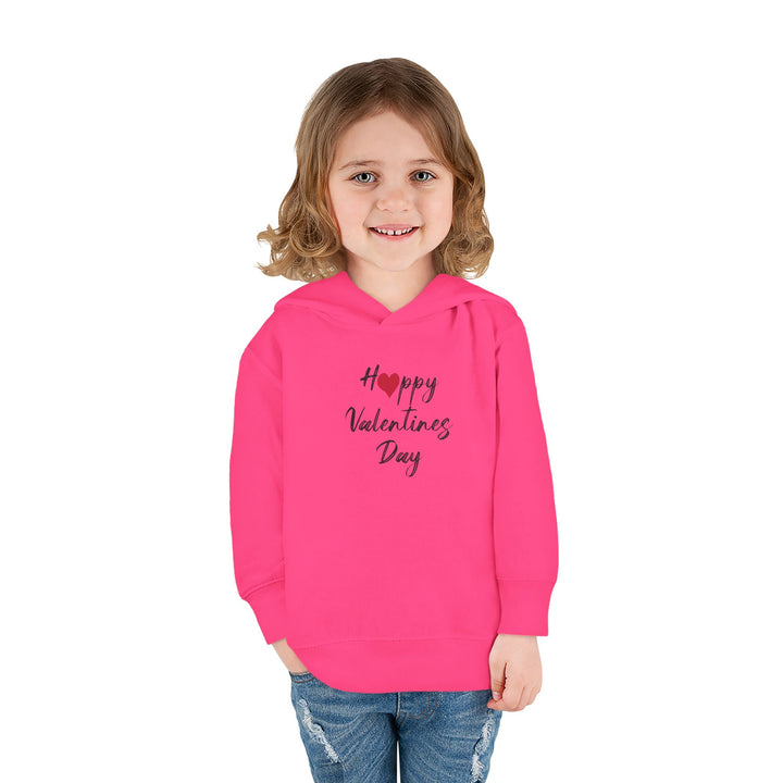 Happy Valentines Day - Toddler Pullover Fleece Hoodie
