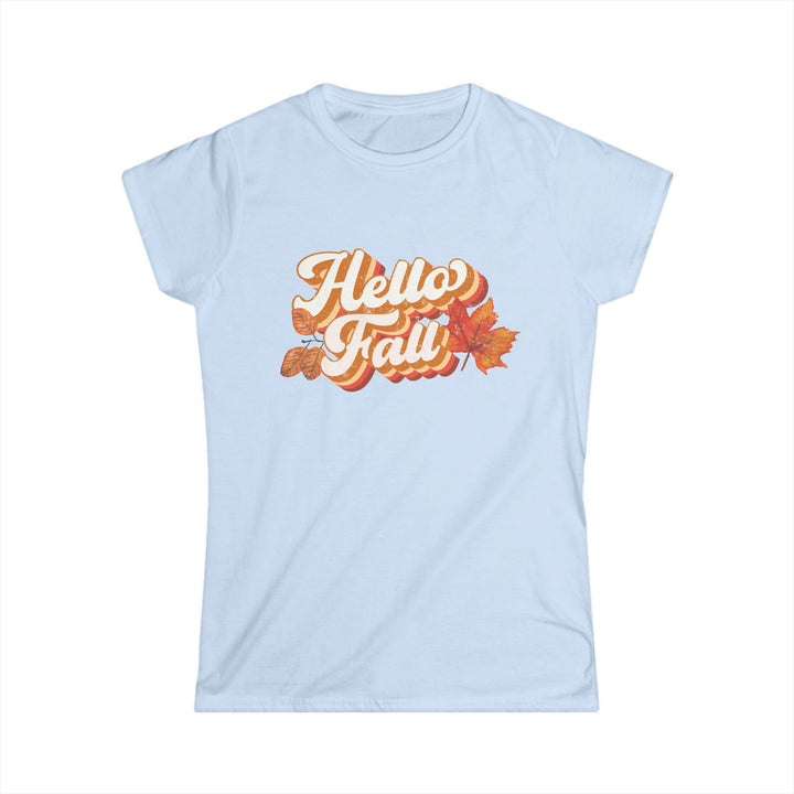 Retro Hello Fall - Women's Softstyle Tee