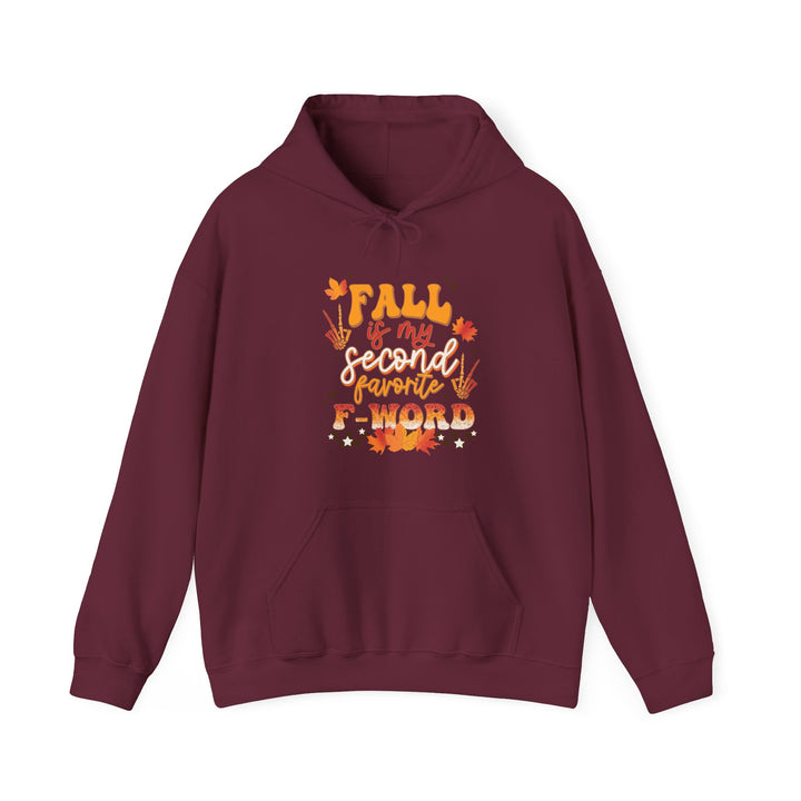 Fall Is My Second Favorite F Word - Unisex Heavy Blend™ Hooded Sweatshirt