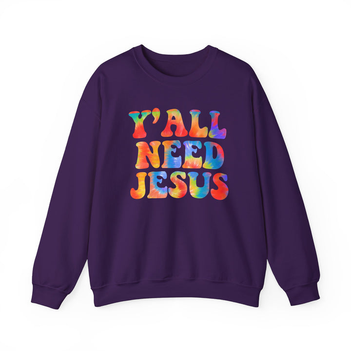 Y'All Need Jesus - Unisex Heavy Blend™ Crewneck Sweatshirt