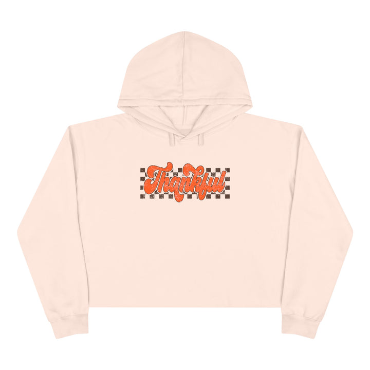 Retro Thankful - Crop Hoodie