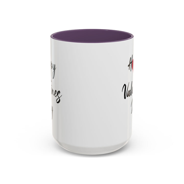 Happy Valentines Day - Accent Coffee Mug (11, 15oz)