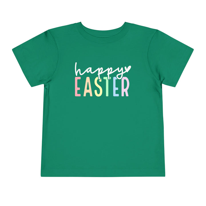 Pastel Happy Easter - Toddler Short Sleeve Tee