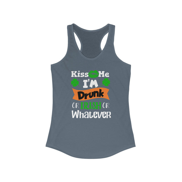 Kiss Me I'm Drunk - Women's Ideal Racerback Tank