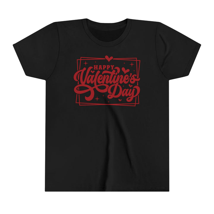 Happy Valentine's Day W/Hearts - Youth Short Sleeve Tee