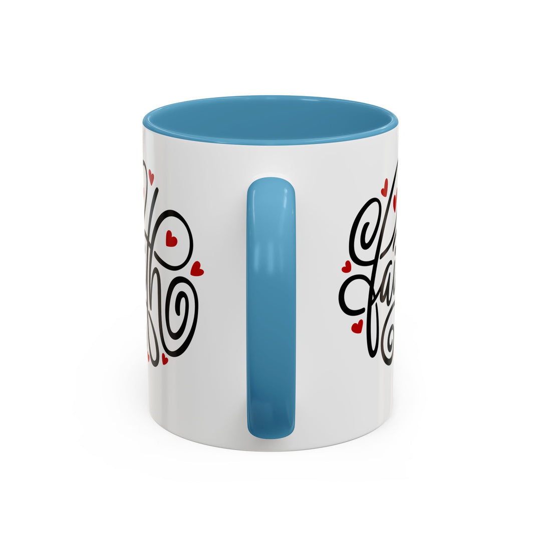 Faith Hearts - Accent Coffee Mug (11, 15oz)
