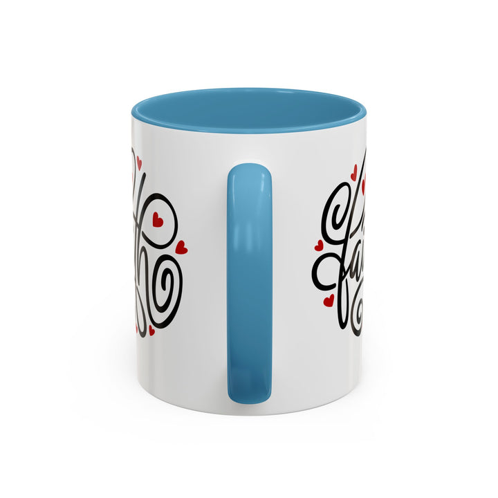Faith Hearts - Accent Coffee Mug (11, 15oz)