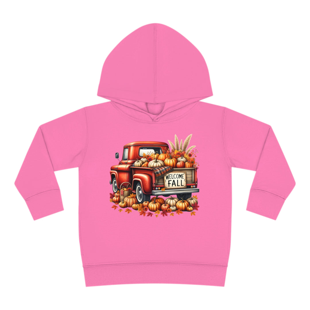 Welcome Fall - Toddler Pullover Fleece Hoodie