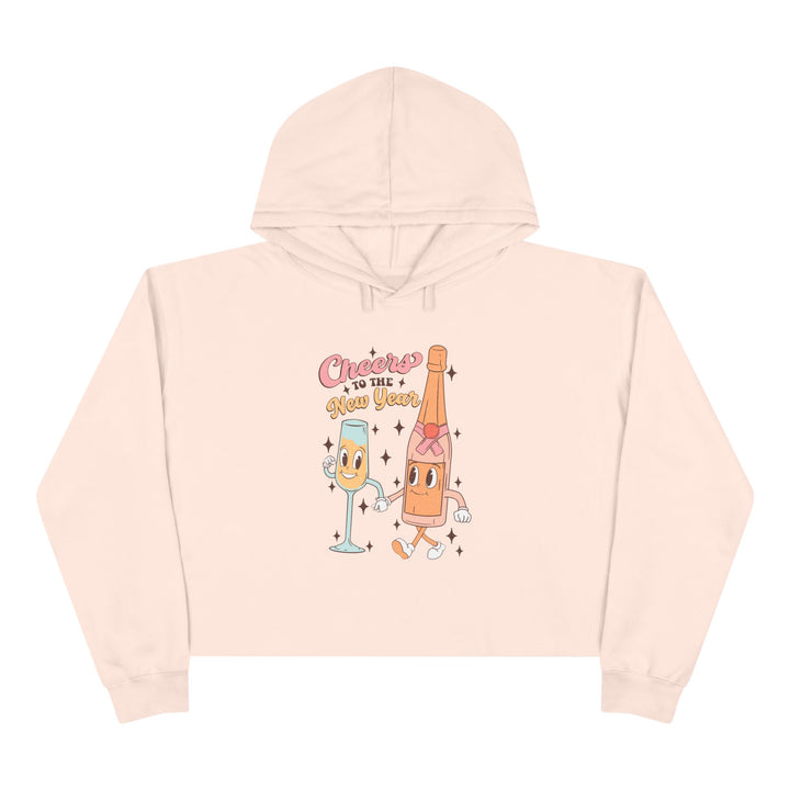 Cheers To The New Year - Crop Hoodie