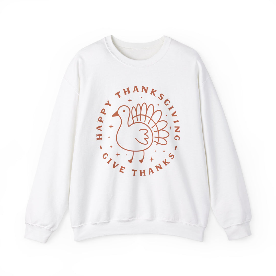 Happy Thanksgiving~Give Thanks - Unisex Heavy Blend™ Crewneck Sweatshirt