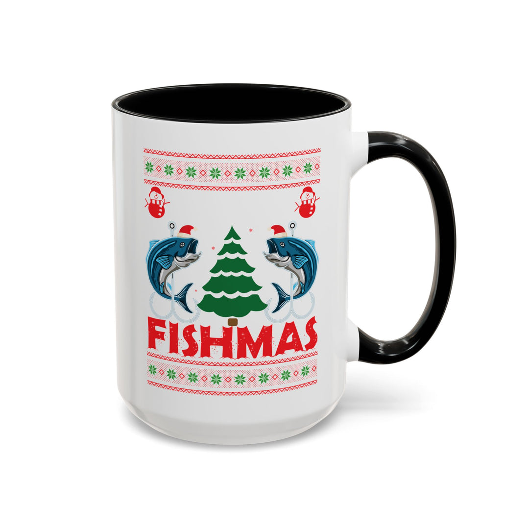 Merry Fishmas - Accent Coffee Mug (11, 15oz)