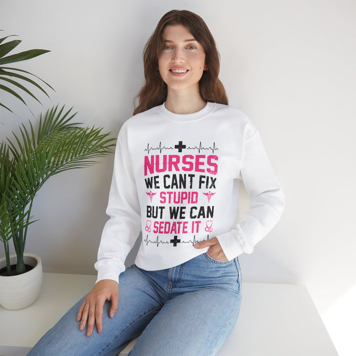 Can't Fix Stupid - Unisex Heavy Blend™ Crewneck Sweatshirt