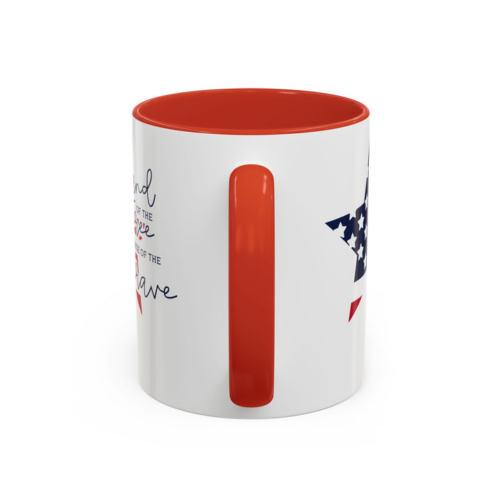 Land Of The Free - Accent Coffee Mug (11, 15oz)