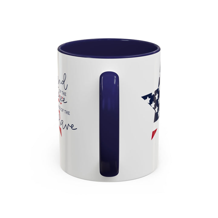 Land Of The Free - Accent Coffee Mug (11, 15oz)
