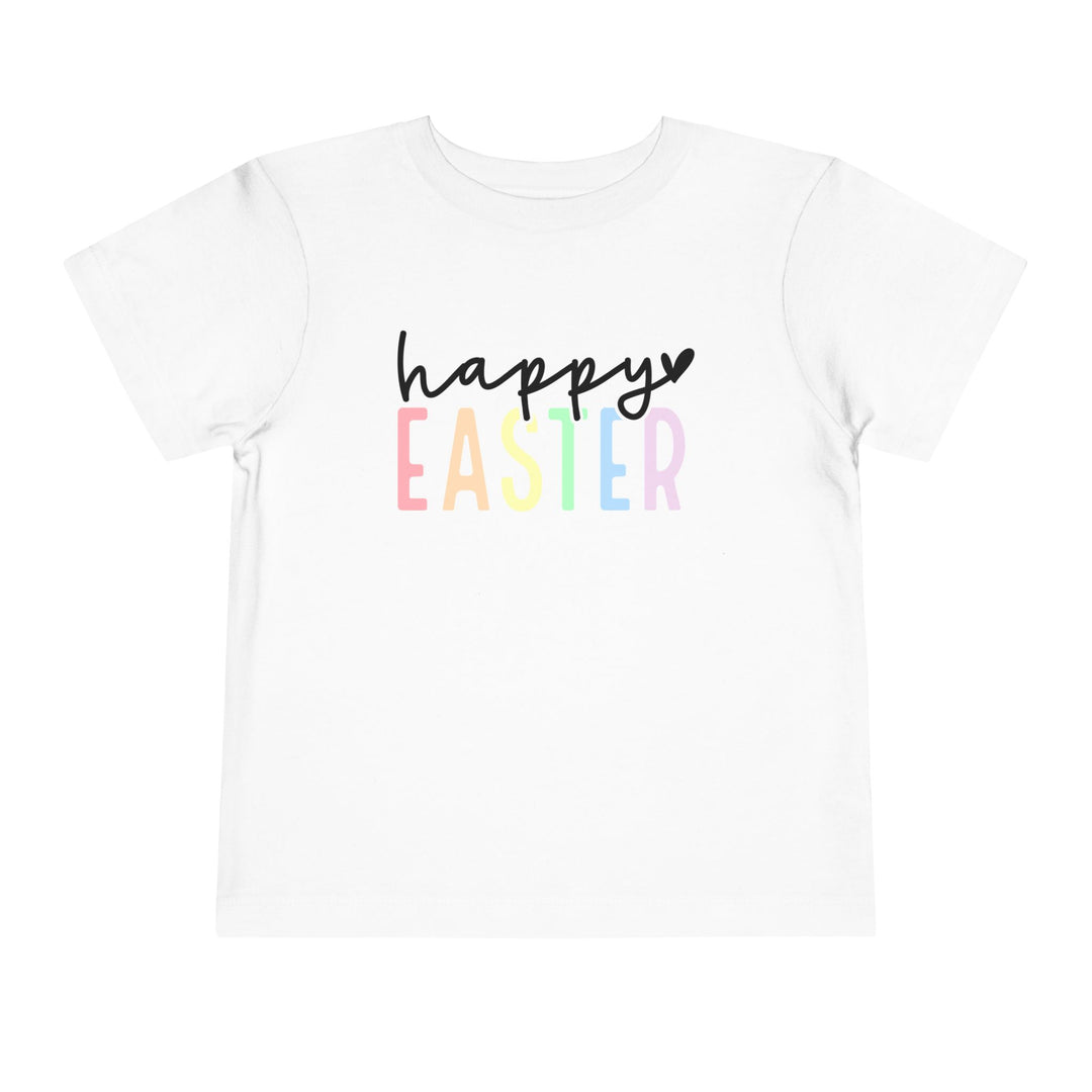 Pastel Happy Easter - Toddler Short Sleeve Tee