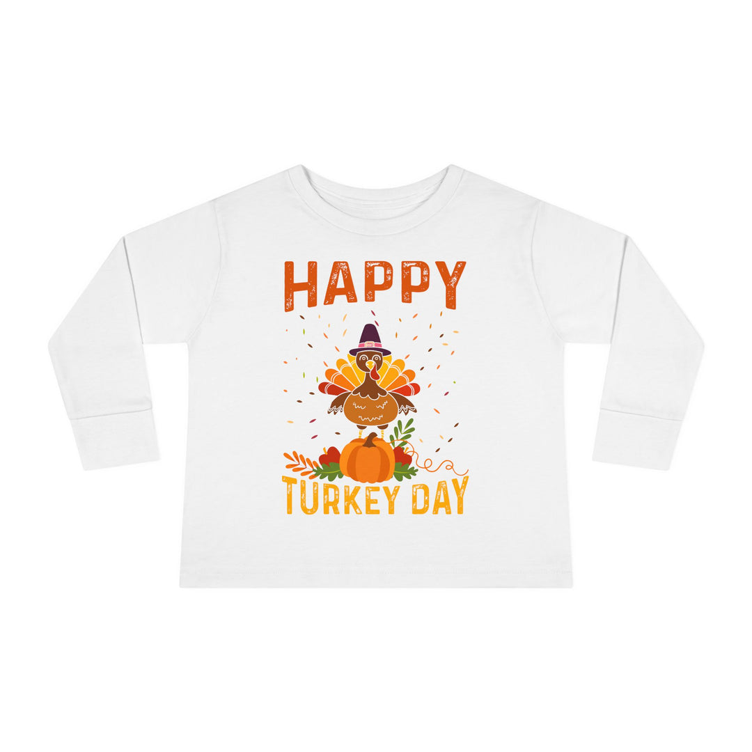 Happy Turkey Day - Toddler Long Sleeve Tee