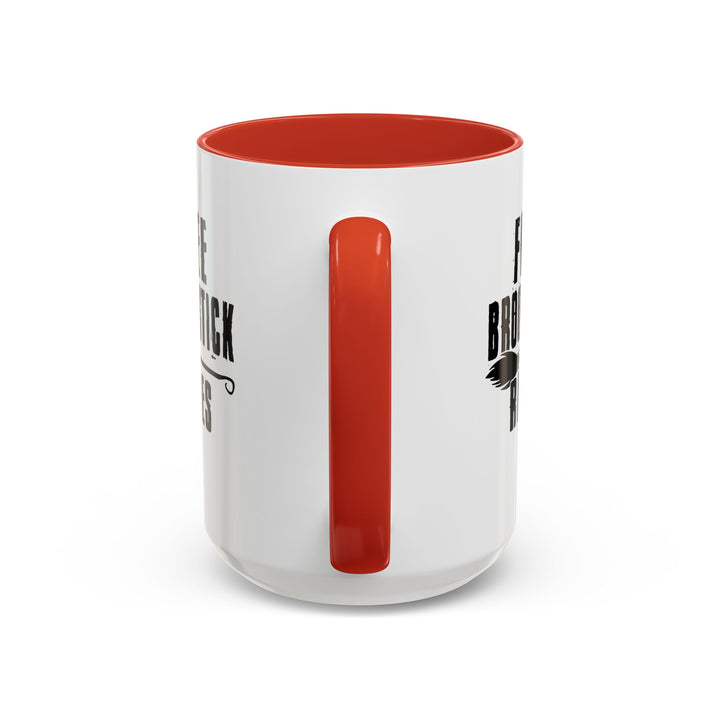 Free Broomstick Rides - Accent Coffee Mug (11, 15oz)