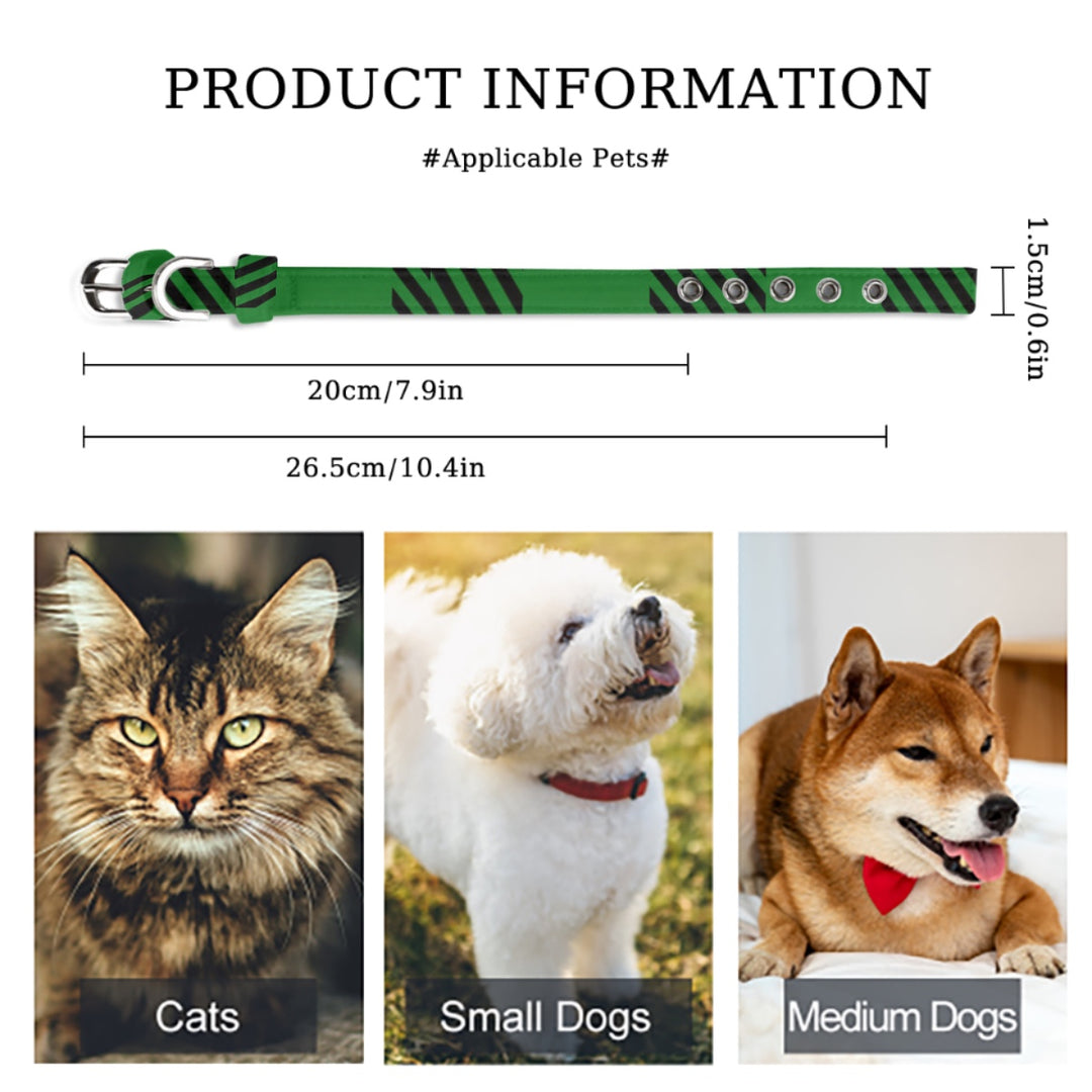 Green Plaid - Pet Collar