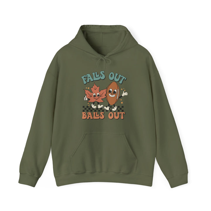 Falls Out Balls Out - Unisex Heavy Blend™ Hooded Sweatshirt