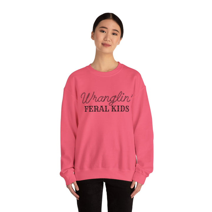Wranglin Feral Kids - Unisex Heavy Blend™ Crewneck Sweatshirt
