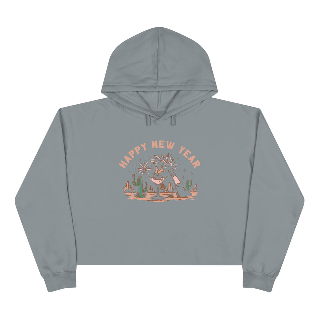 Happy New Year Desert - Crop Hoodie