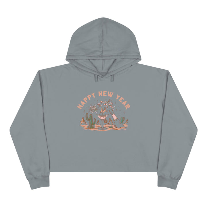 Happy New Year Desert - Crop Hoodie