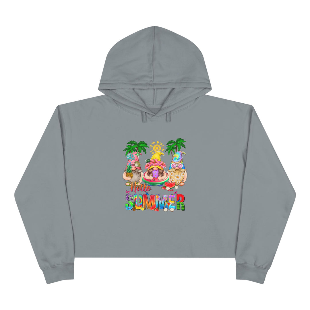 Summer Gnomes - Crop Hoodie