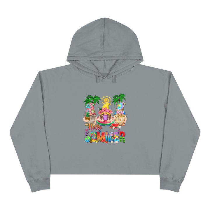 Summer Gnomes - Crop Hoodie