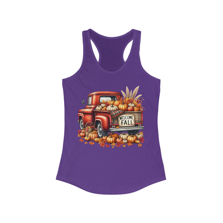 Welcome Fall - Women's Ideal Racerback Tank