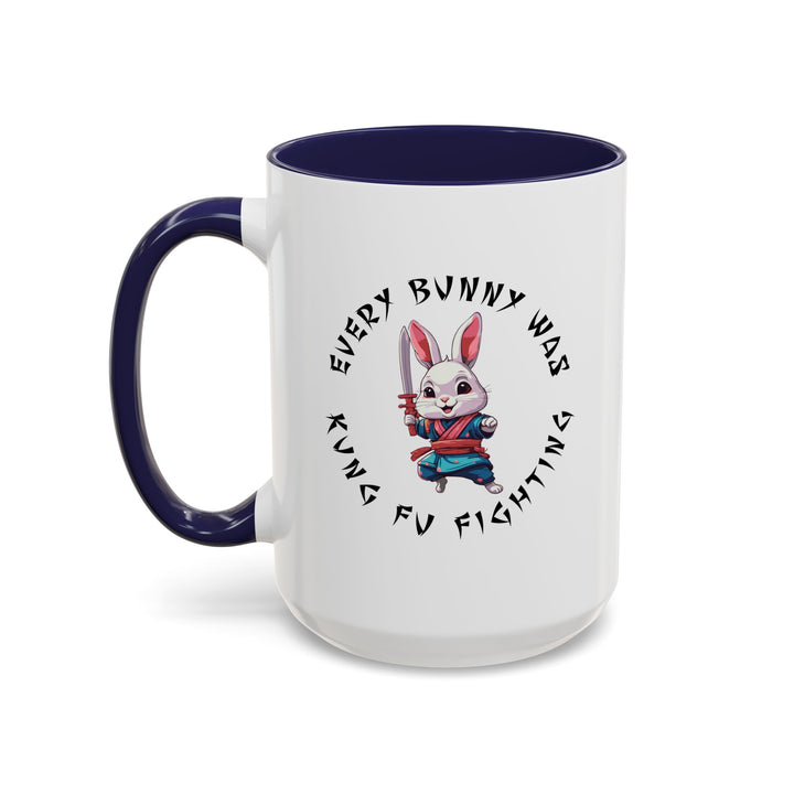 Kung Fu Fighting - Accent Coffee Mug (11, 15oz)