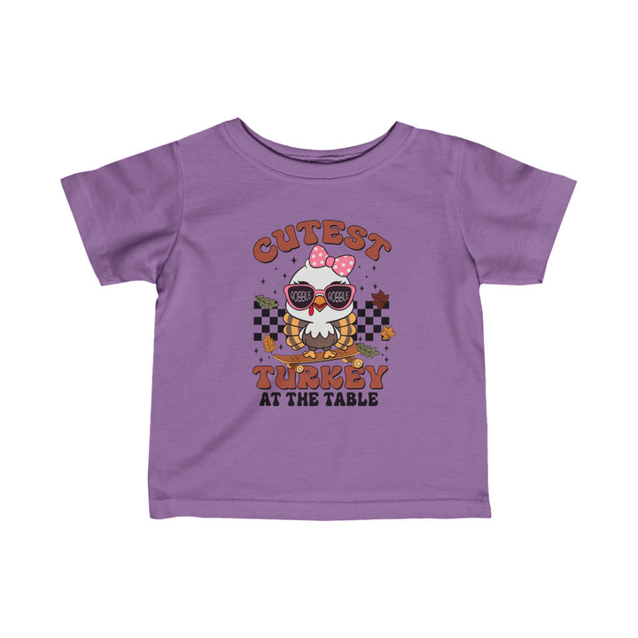 Cutest Turkey  Girls - Infant Fine Jersey Tee