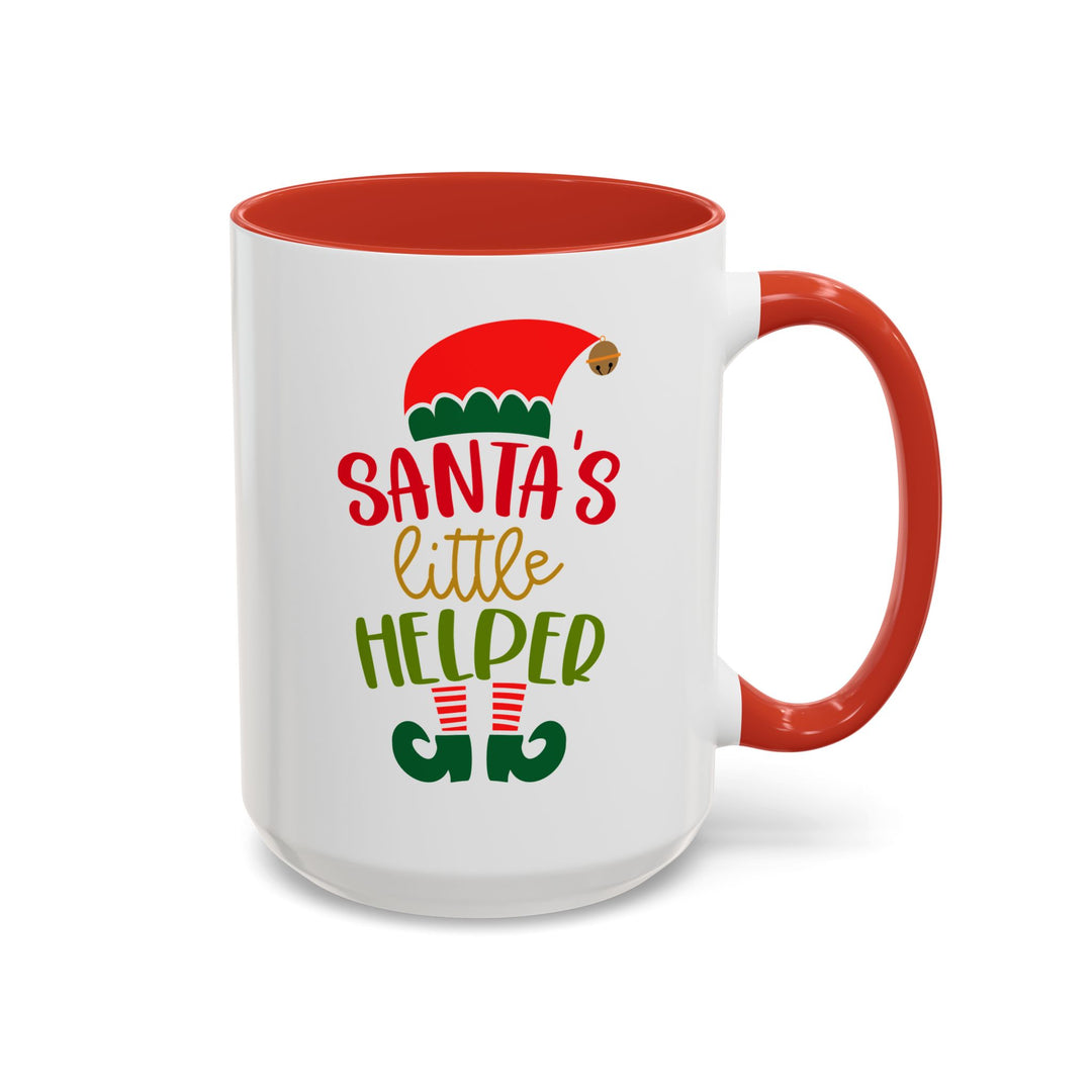 Santa's Little Helper - Accent Coffee Mug (11, 15oz)