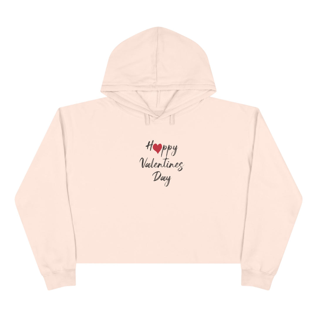 Happy Valentines Day - Crop Hoodie