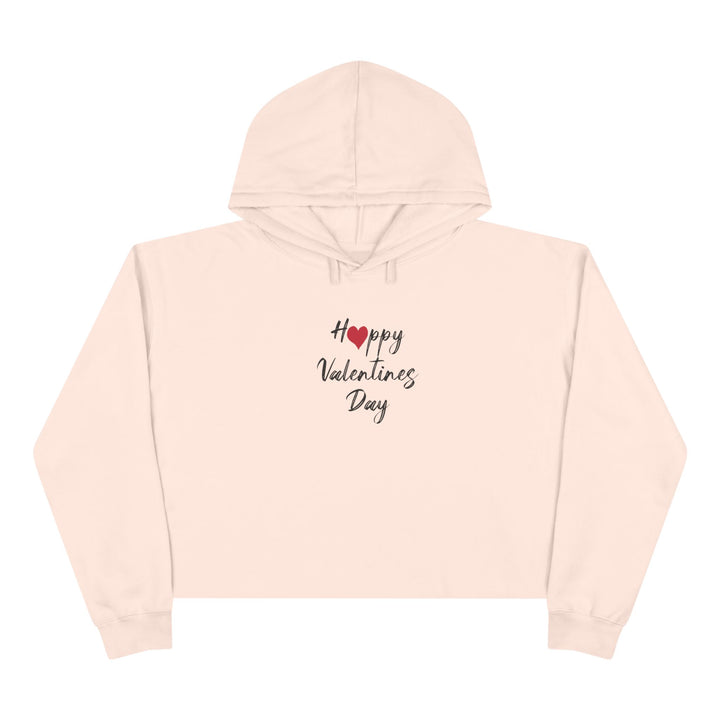 Happy Valentines Day - Crop Hoodie