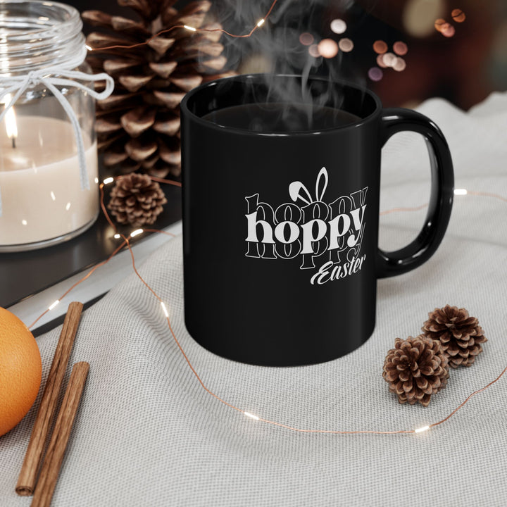 Hoppy Easter - Black Mug (11oz, 15oz)