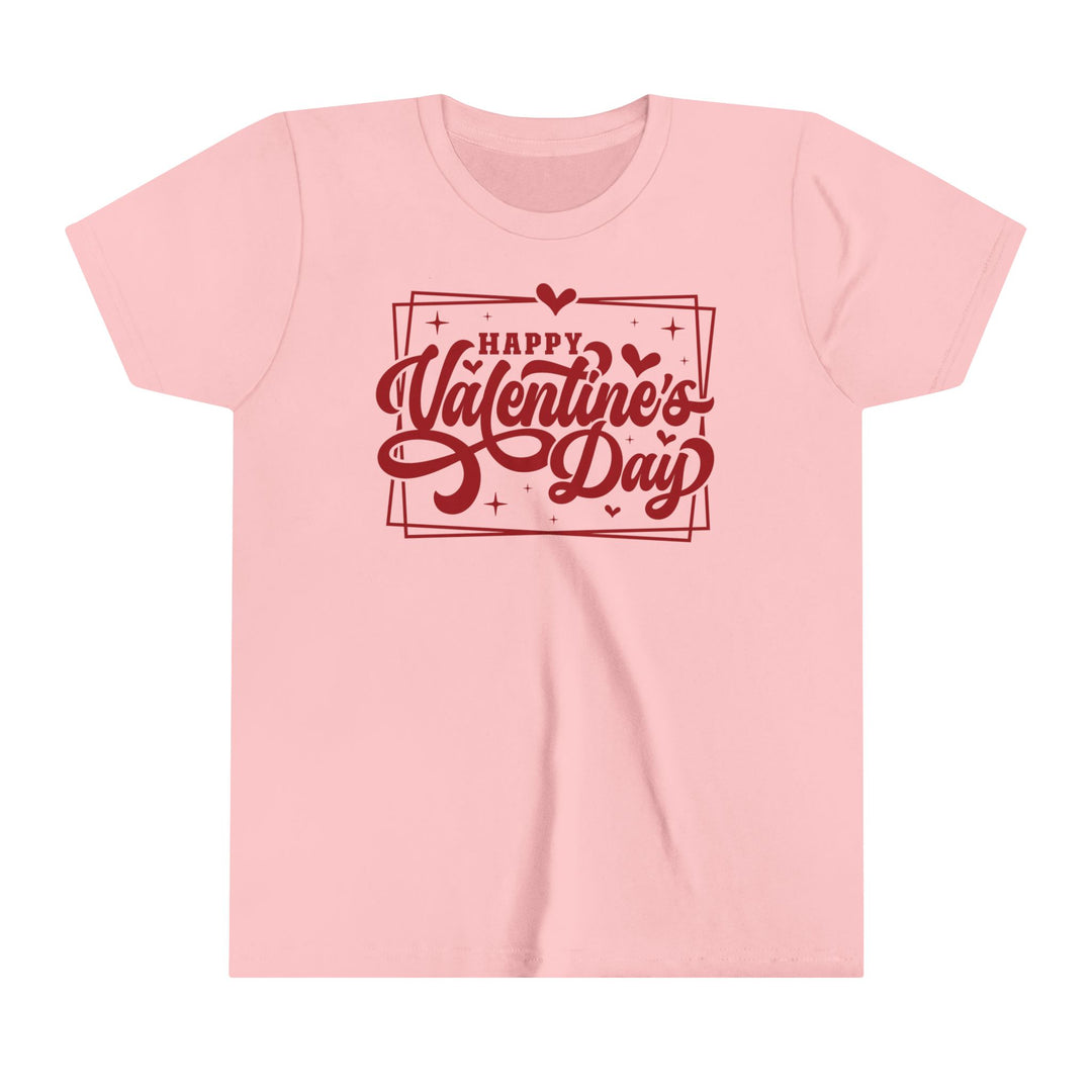 Happy Valentine's Day W/Hearts - Youth Short Sleeve Tee