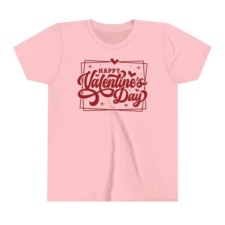 Happy Valentine's Day W/Hearts - Youth Short Sleeve Tee