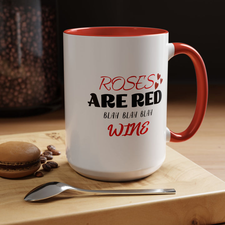 Blah Blah Blah Wine - Accent Coffee Mug (11, 15oz)