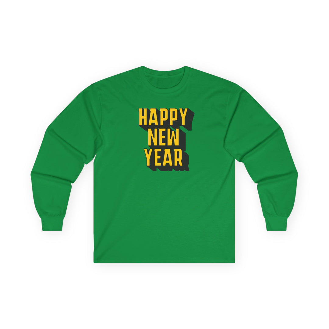 Block Happy New Year - Unisex Ultra Cotton Long Sleeve Tee