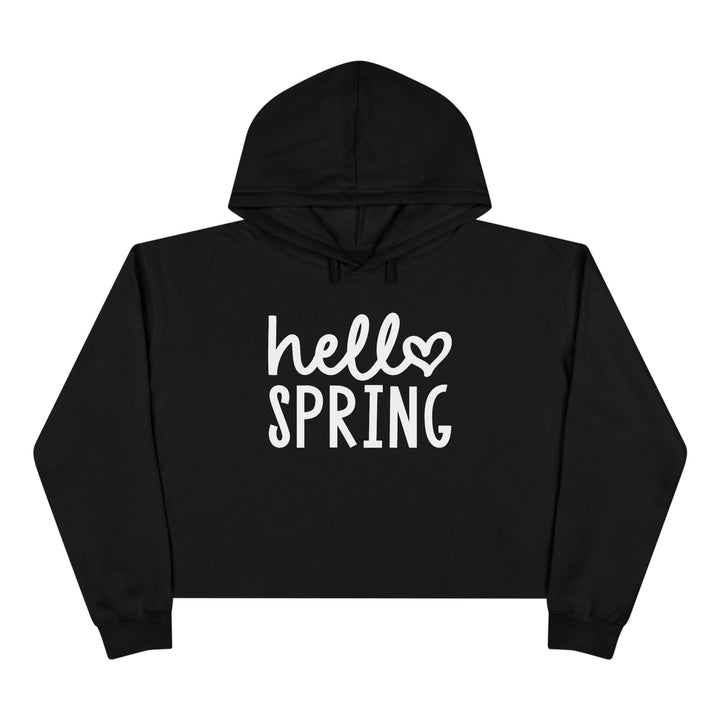 Hello Spring - Crop Hoodie