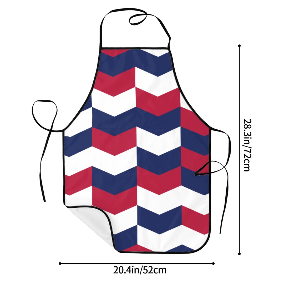 Patriotic Abstract - Adult Apron with Pockets