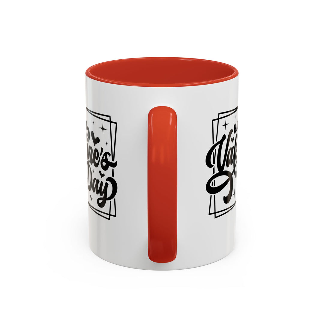 Happy Valentine's Day W/Hearts - Accent Coffee Mug (11, 15oz)