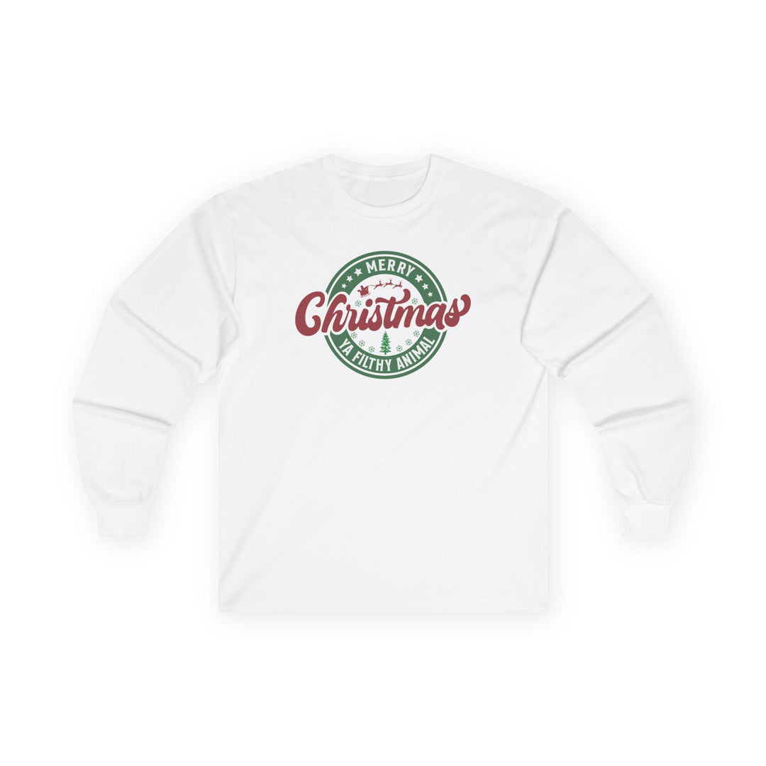 Merry Christmas Ya Filthy Animal - Unisex Ultra Cotton Long Sleeve Tee
