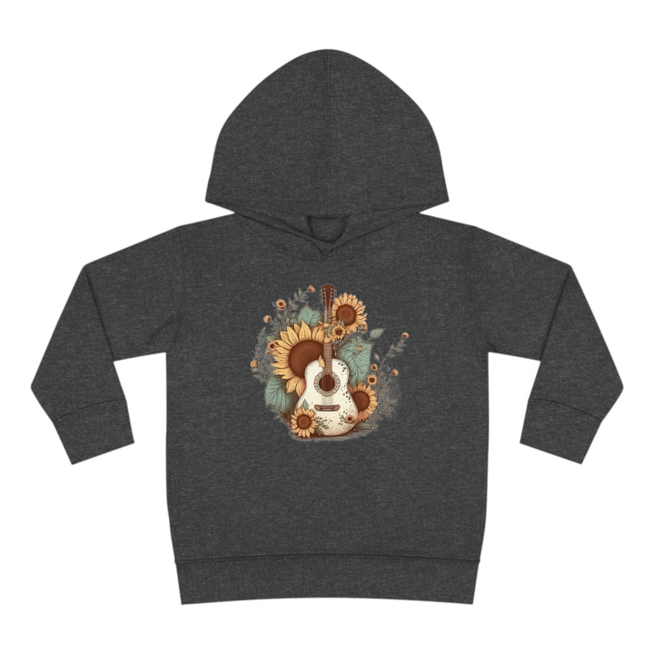 Sunflower Guitar - Toddler Pullover Fleece Hoodie