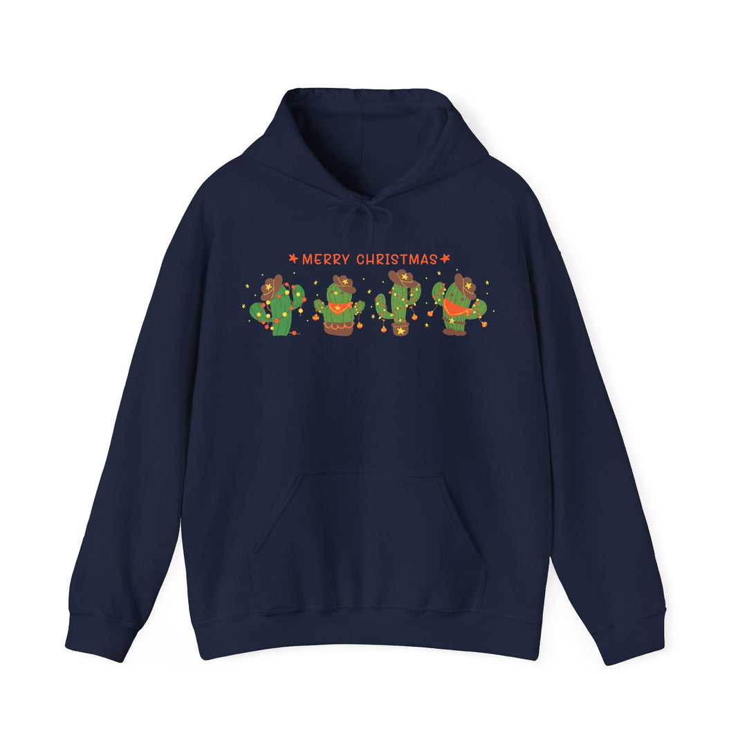 Merry Christmas Cactus - Unisex Heavy Blend™ Hooded Sweatshirt
