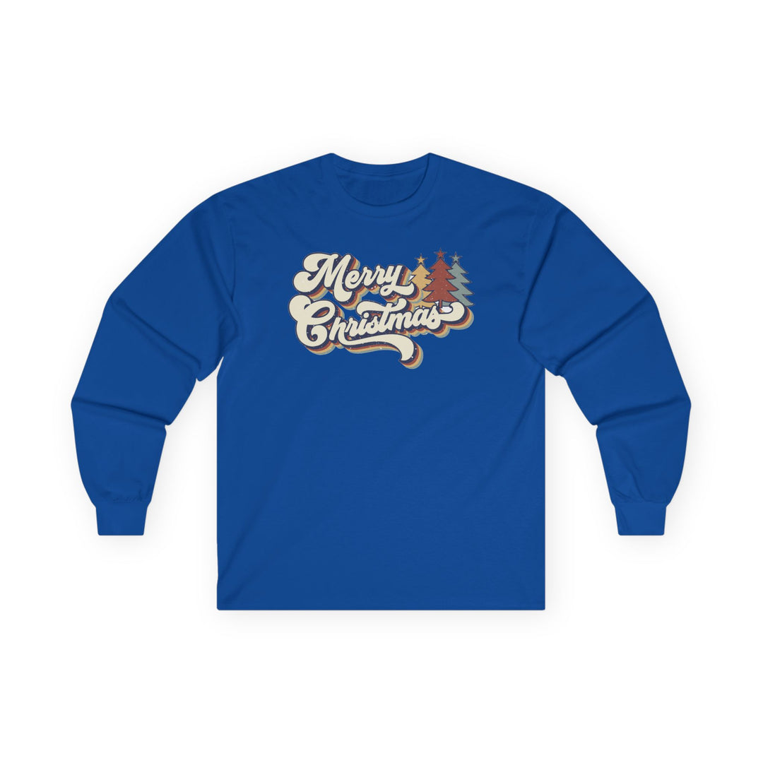 Retro Merry Christmas - Unisex Ultra Cotton Long Sleeve Tee