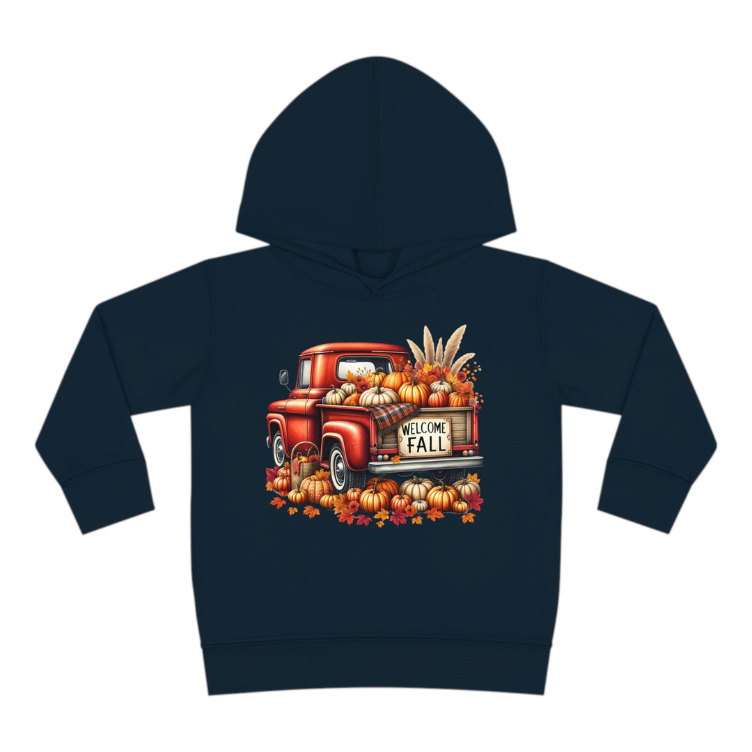Welcome Fall - Toddler Pullover Fleece Hoodie