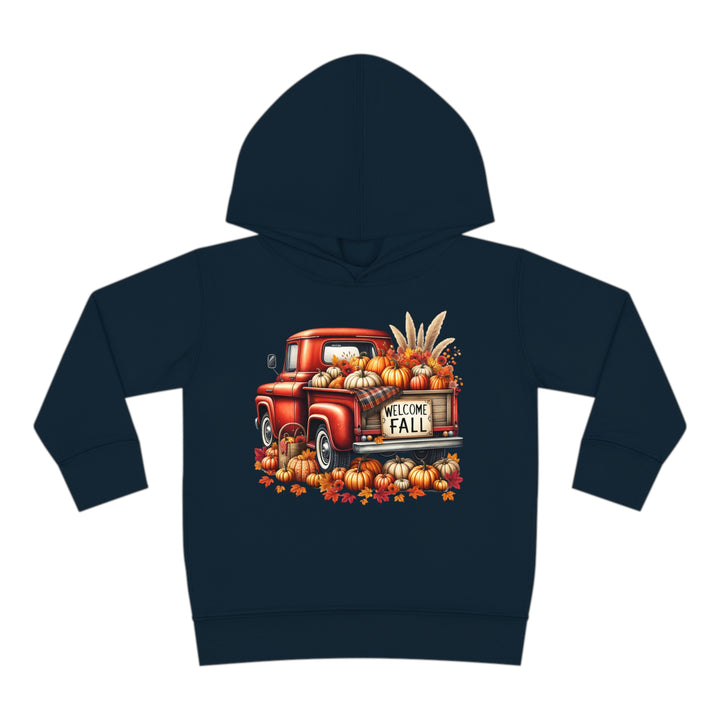 Welcome Fall - Toddler Pullover Fleece Hoodie