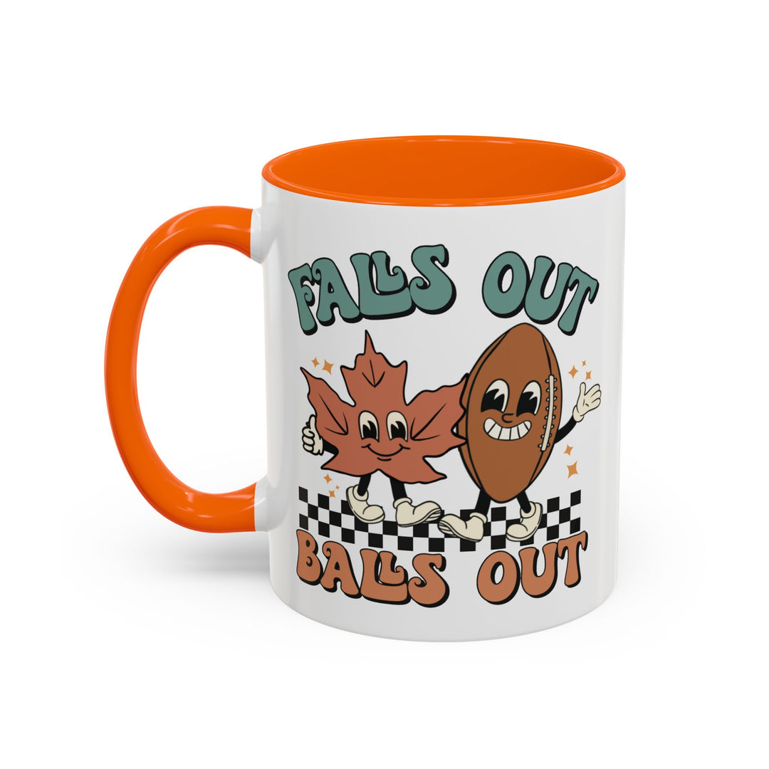 Falls Out Balls Out - Accent Coffee Mug (11, 15oz)