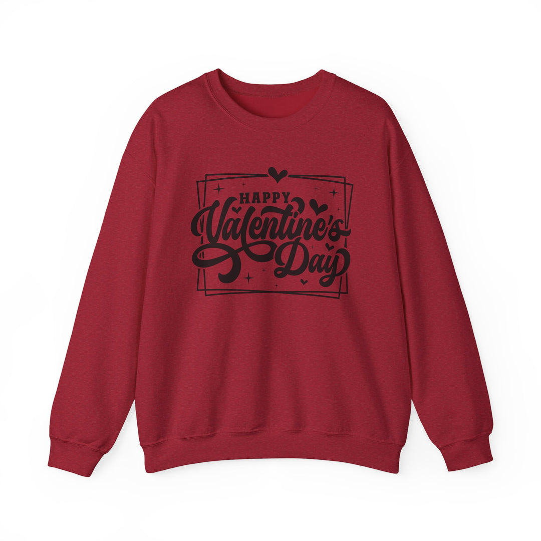 Happy Valentine's Day W/Hearts - Unisex Heavy Blend™ Crewneck Sweatshirt